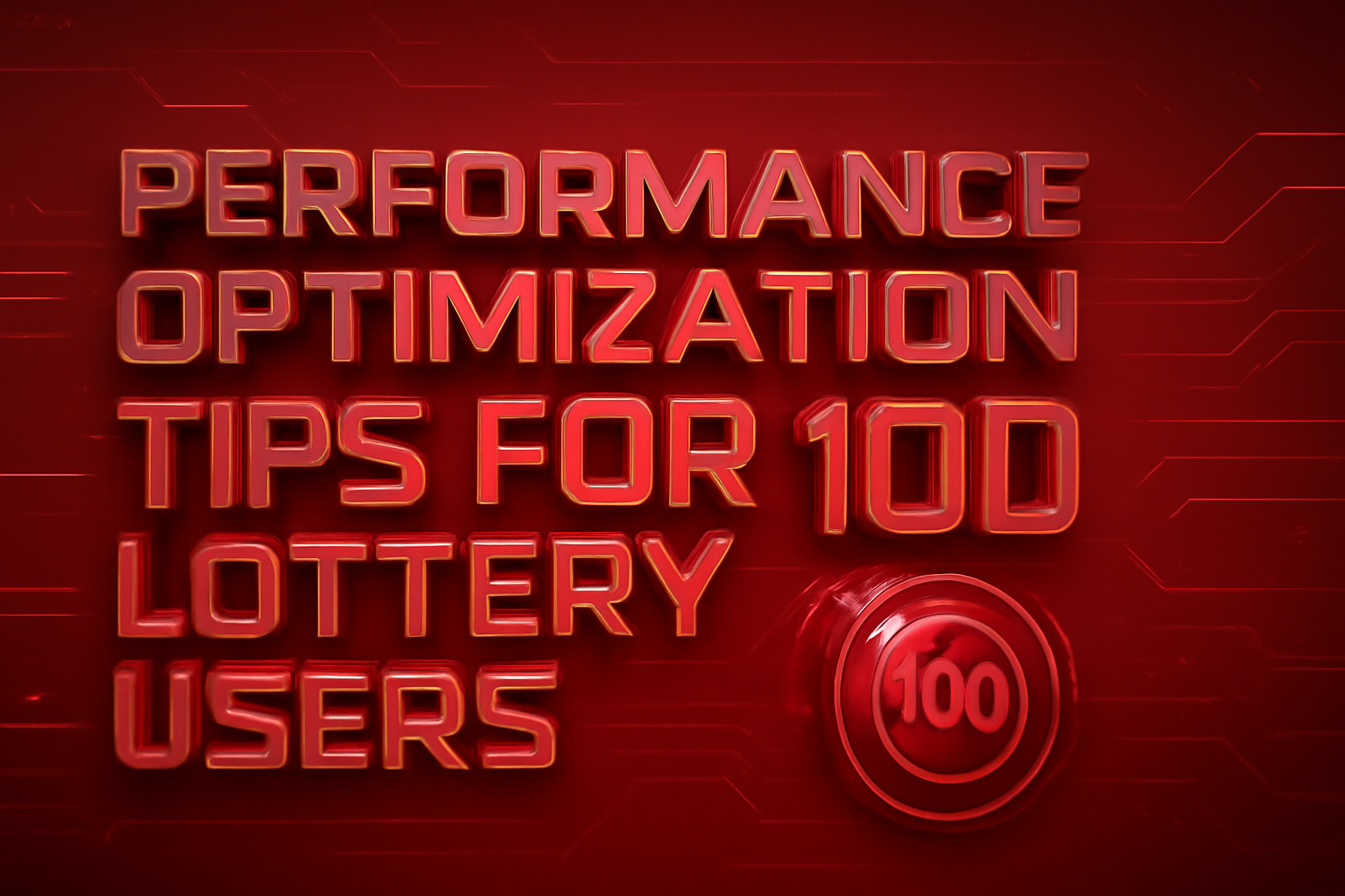 An informative graphic depicting the 100 Lottery Interface with the title prominently displayed.