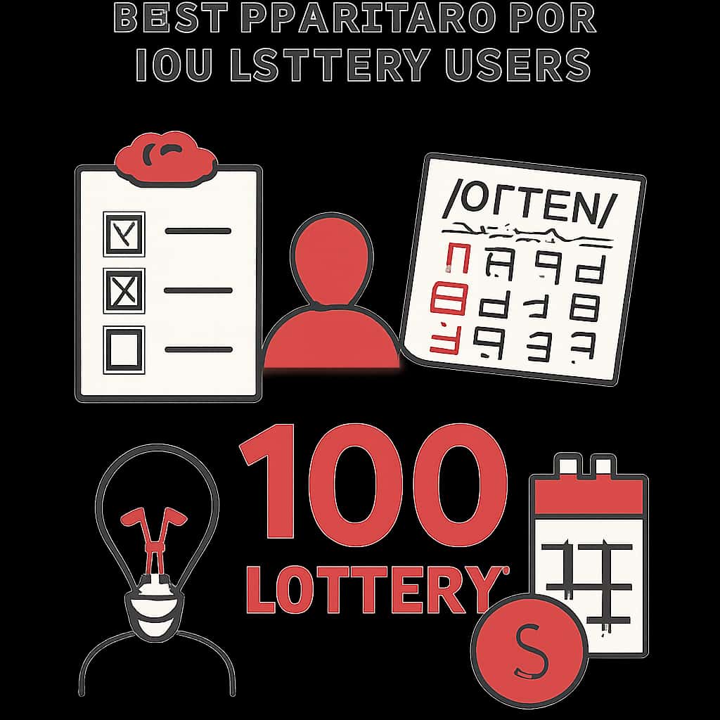 An educational diagram outlining best practices for 100 Lottery users.
