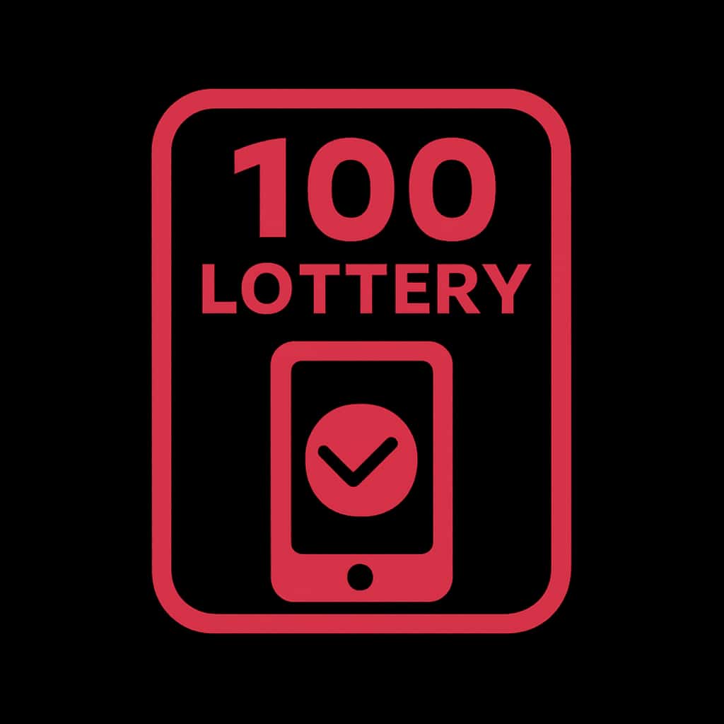 An icon representing the safety of the 100 Lottery mobile platform.