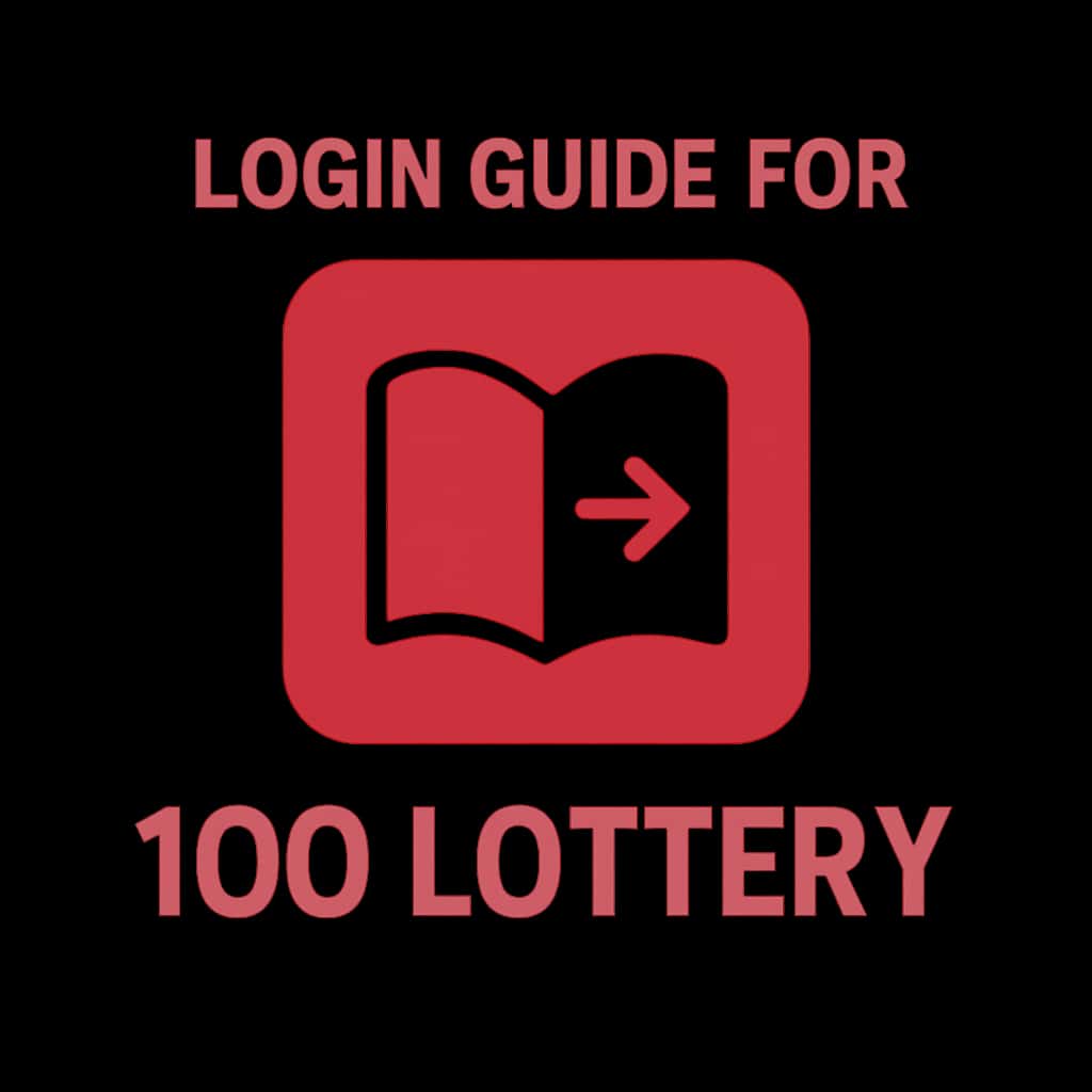 Icon representing the Login Guide for 100 Lottery.