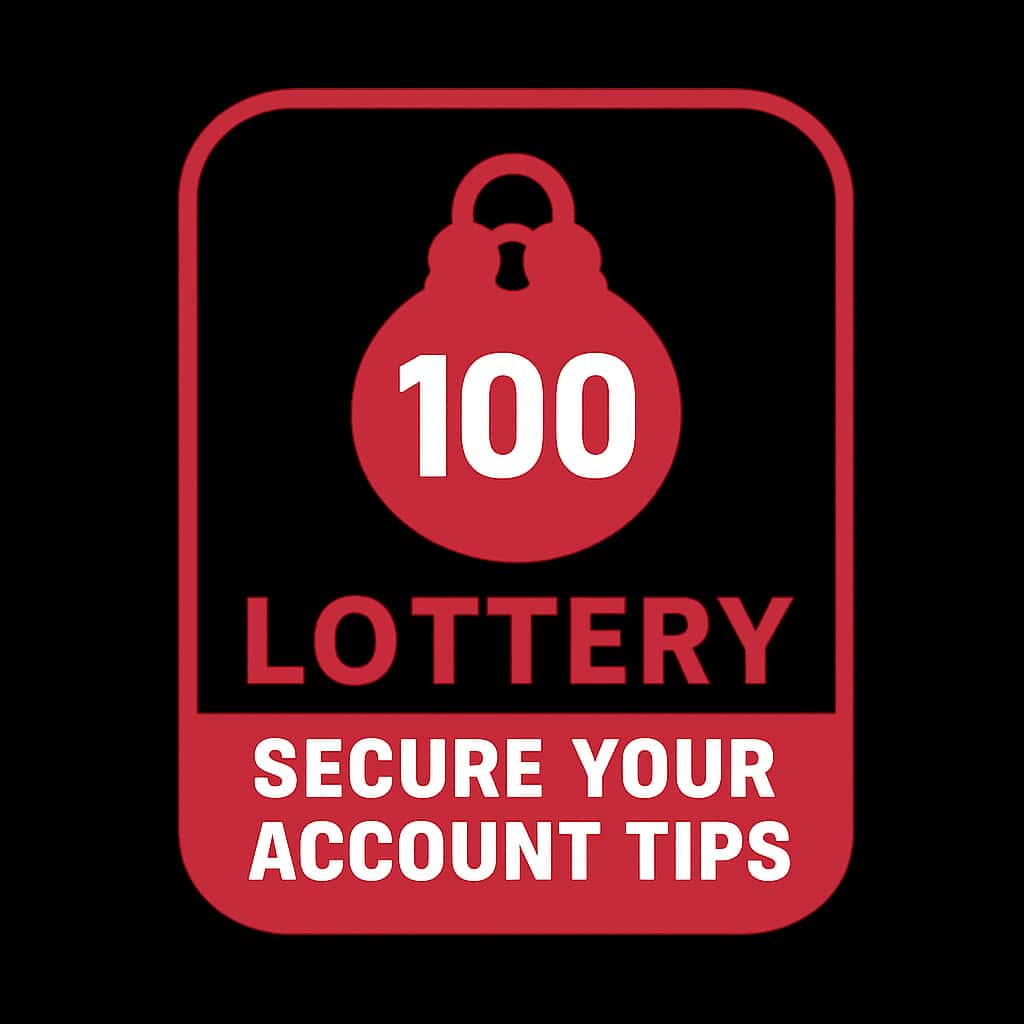 Icon representing account security guidance for 100 Lottery.
