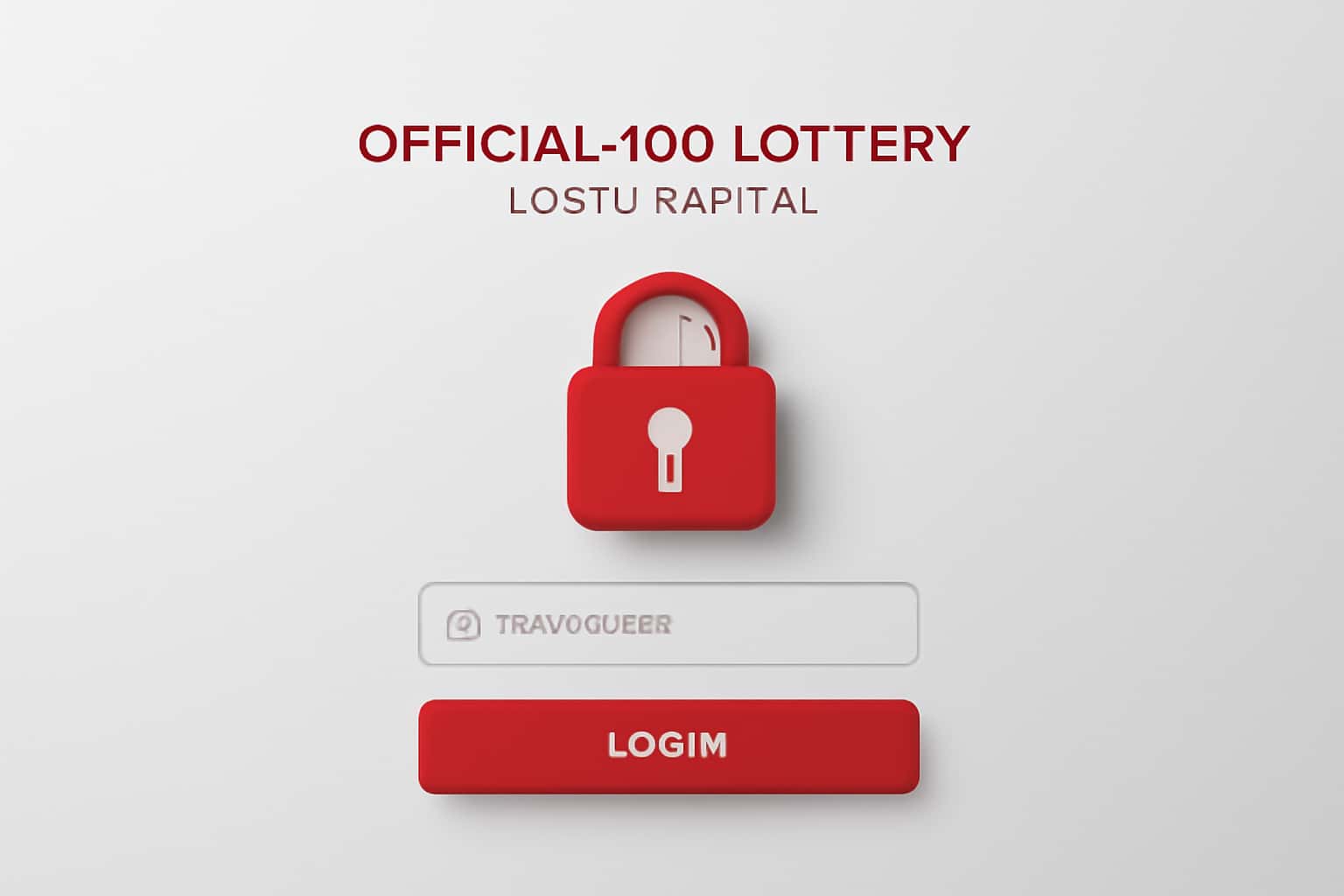 Official 100 Lottery Login Portal Interface