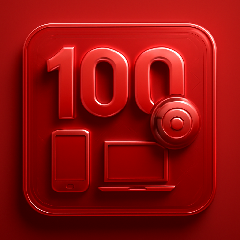 A badge symbolizing guidance for 100 Lottery.